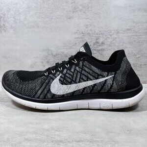 Nike Free 4.0 Flyknit Running Shoes - Men's Size 10 - Black